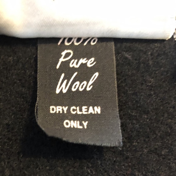 Beppa 100% Wool Black Graphic Jacket Abstract Art 80s 90s Retro GeoMetric Small - Picture 16 of 16